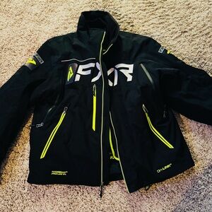 FXR Black and Yellow snowmobile Jacket